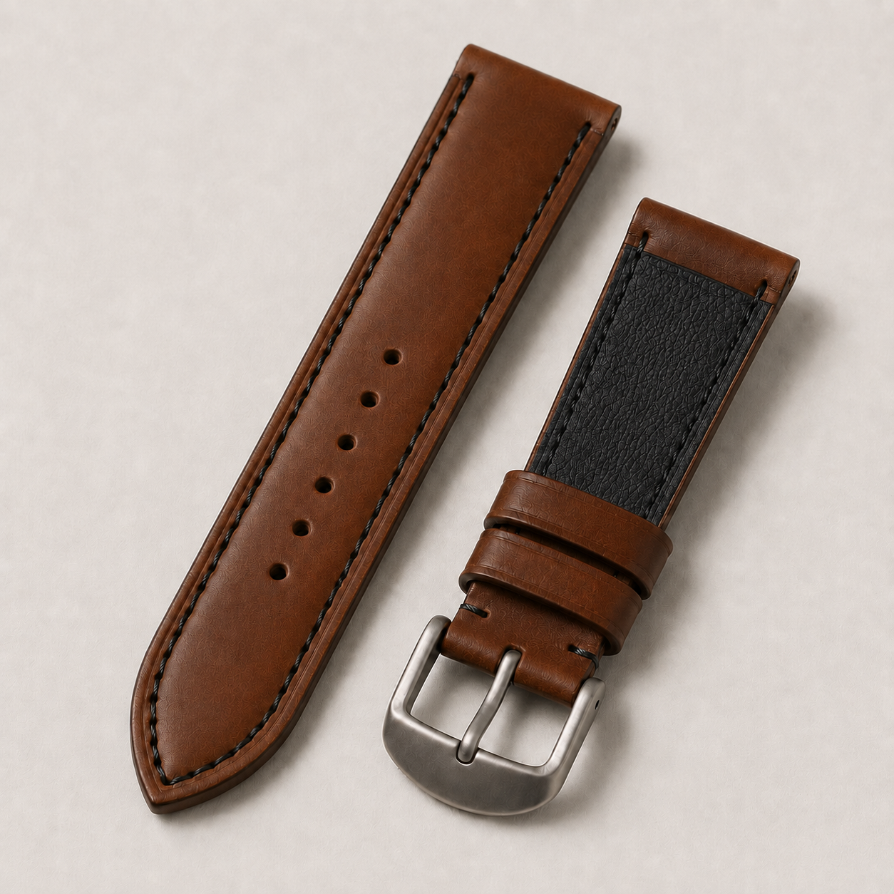 Walpier Buttero Leather Watch Strap